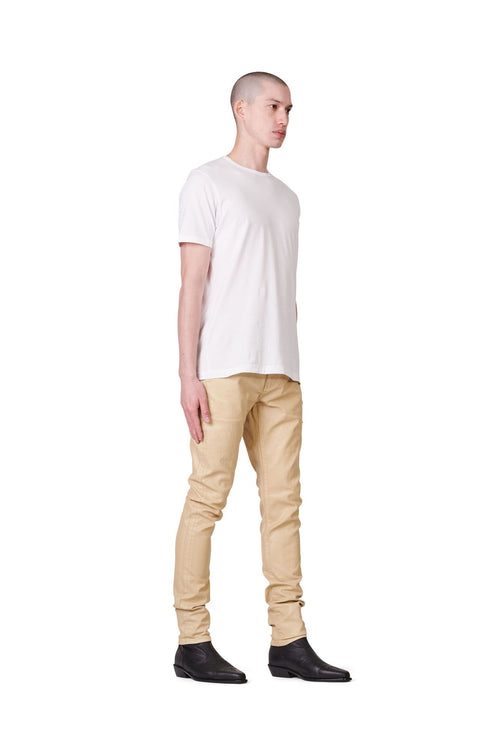 P001 LOW RISE SKINNY JEAN - Leathered Ecru