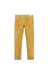 PURPLE BRAND - Men's Denim Jean - Low Rise Skinny - Style No. P001 - Yellow Over Light Indigo - Back