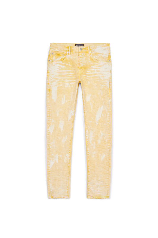 P001 LOW RISE SKINNY JEAN - Bright Yellow Hard Wax