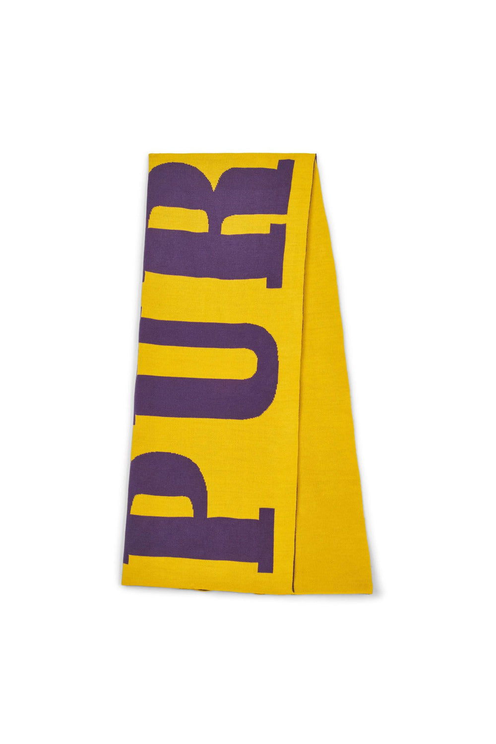 P905 SCARF - Exclusive Oversized Logo Yellow/Purple