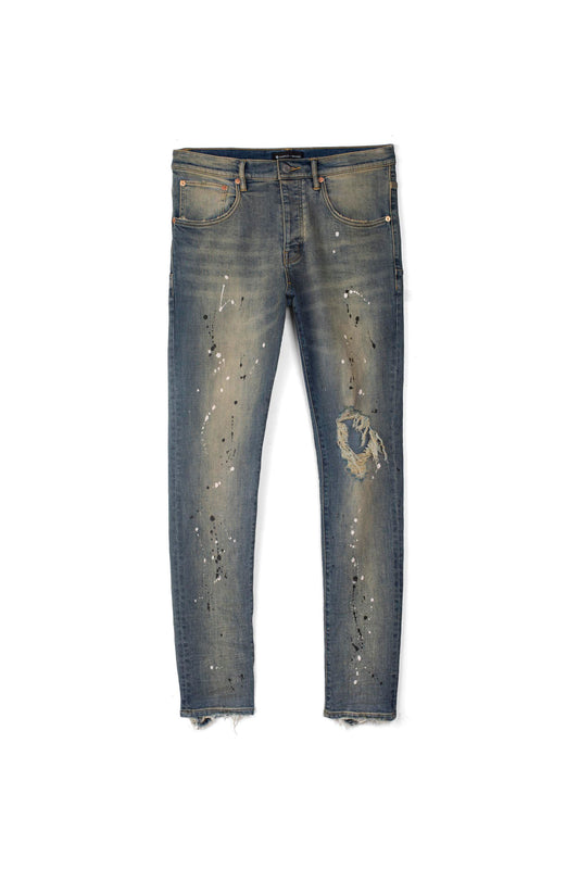 2023 New Purple Jeans Men With Tag Printed High Street Slim Hip Hop Denim  Jeans Skinny Designer Brand Long Pants Light Blue