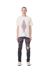 PURPLE BRAND - Men's Relaxed Fit T-Shirt - Style No. P101 - Artifact Ecru - Model Front Pose
