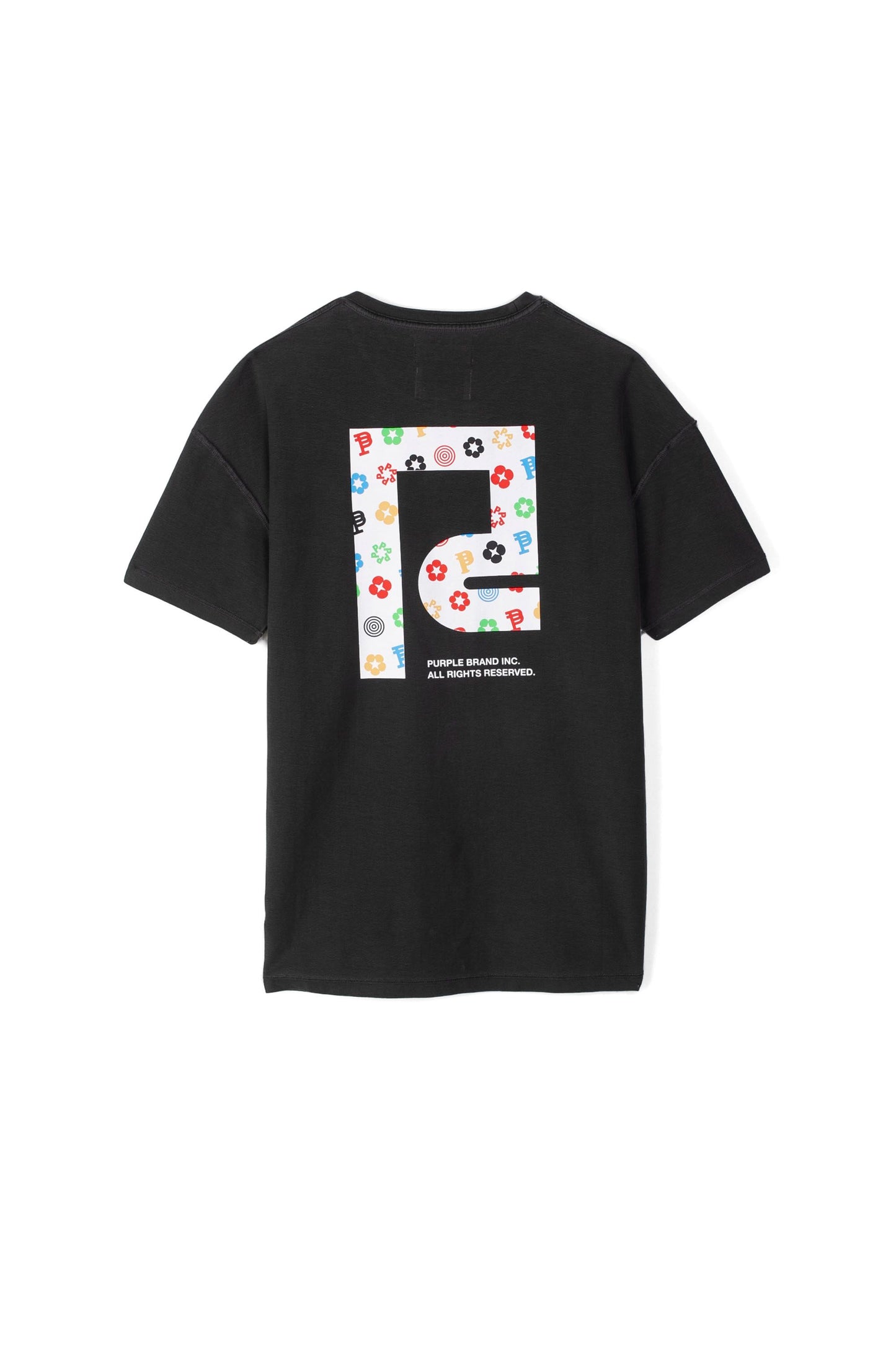 P101 RELAXED FIT TEE - BLACK MONOGRAM ICON