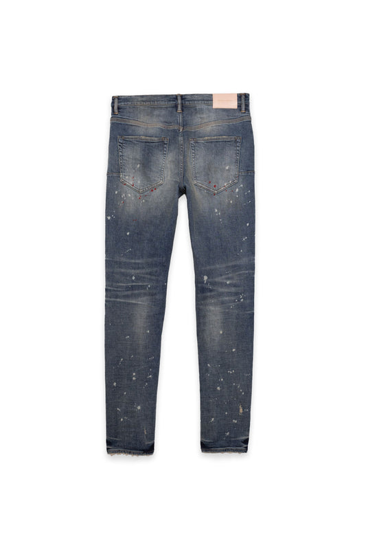 NWT PURPLE BRAND Indigo Mid Rise Destroy Paint Jeans Size 38/48 $250