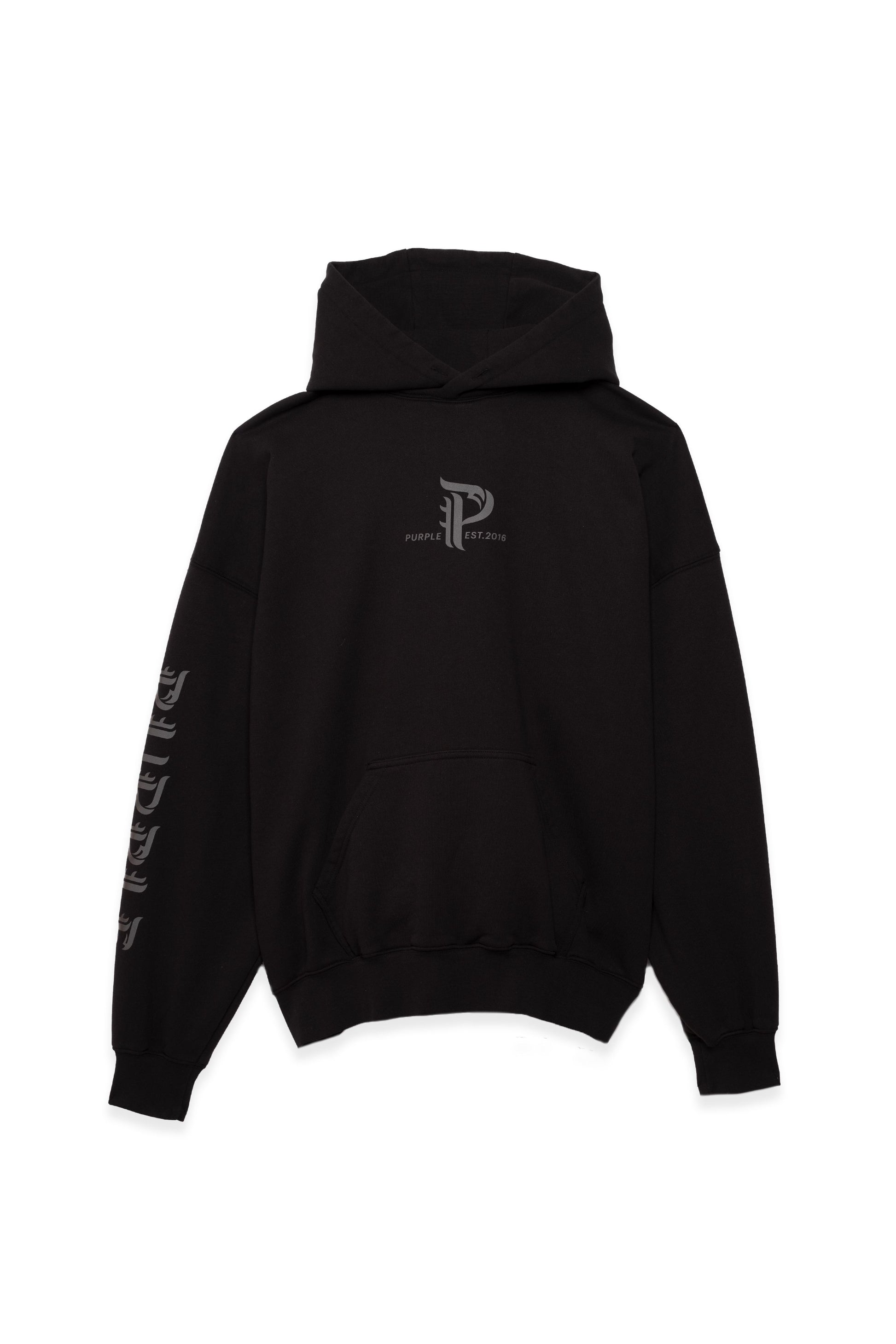 PURPLE BRAND - Relaxed Fit Oversized Hoodie Sweatshirt - Style No. P401 - Wings - Front