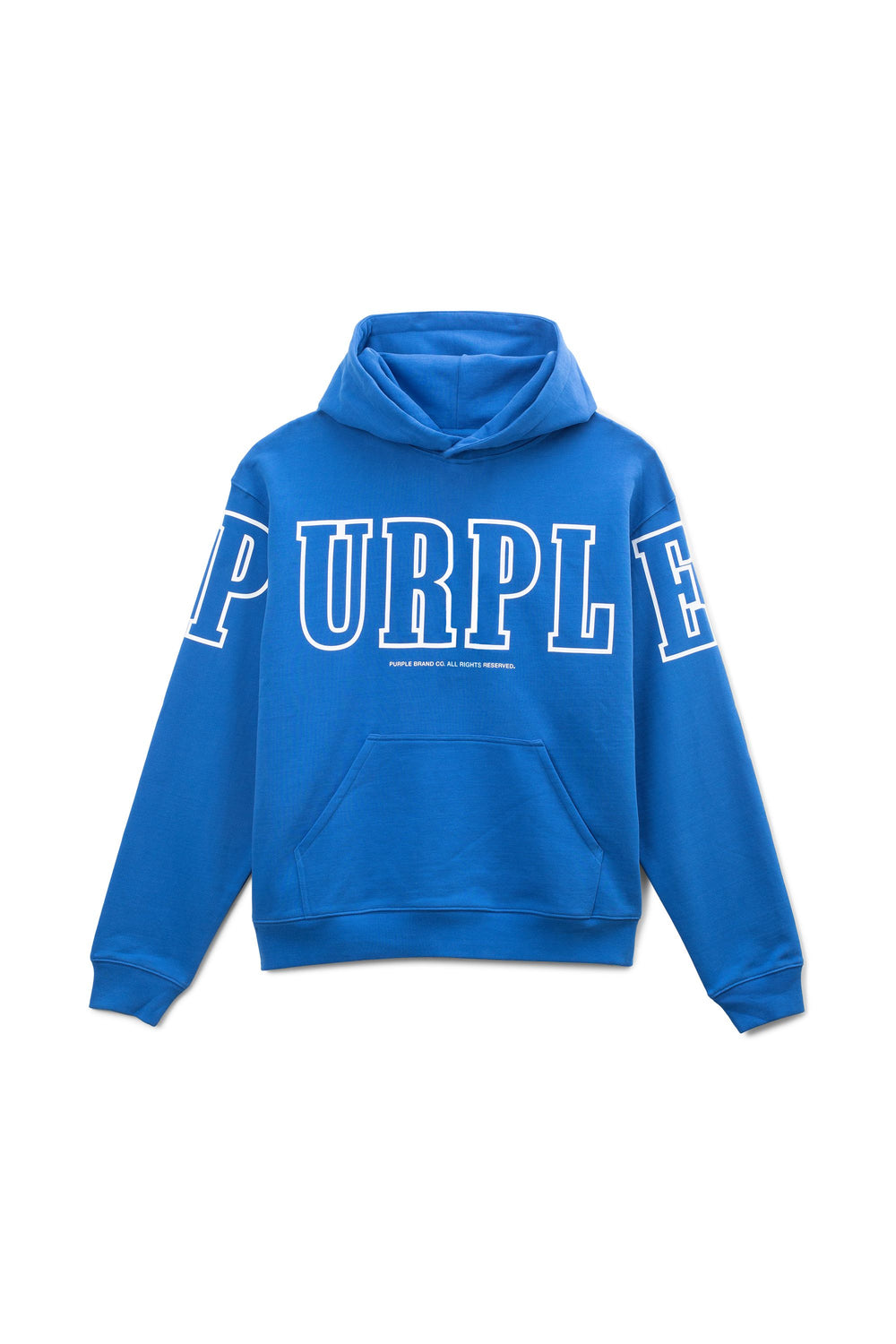PURPLE BRAND - Men's Hoodie Sweatshirt - Style No. P404 - French Terry Blue - Front