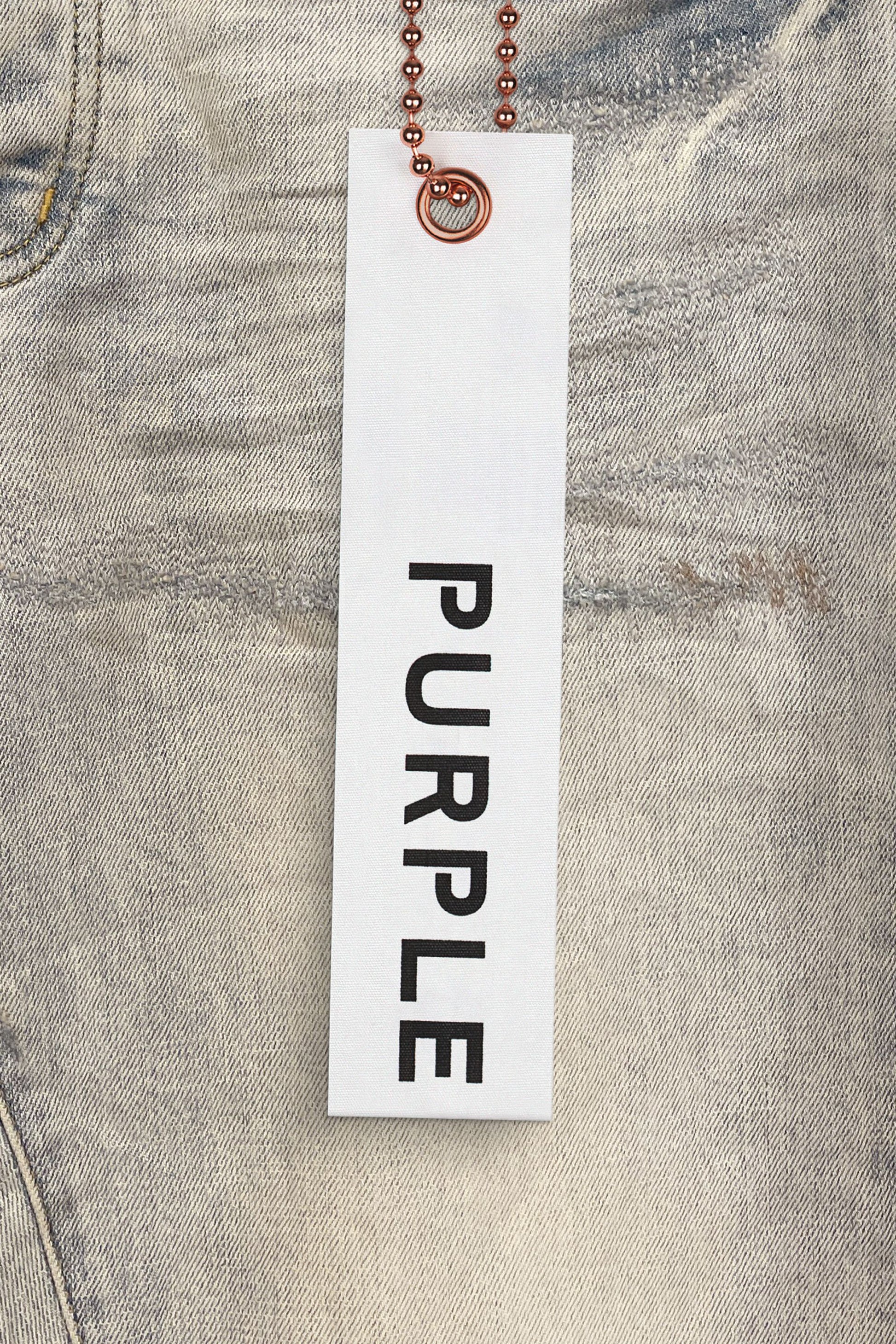 New Purple Brand Jeans Mens Tags with chain included is the tag size 30-40