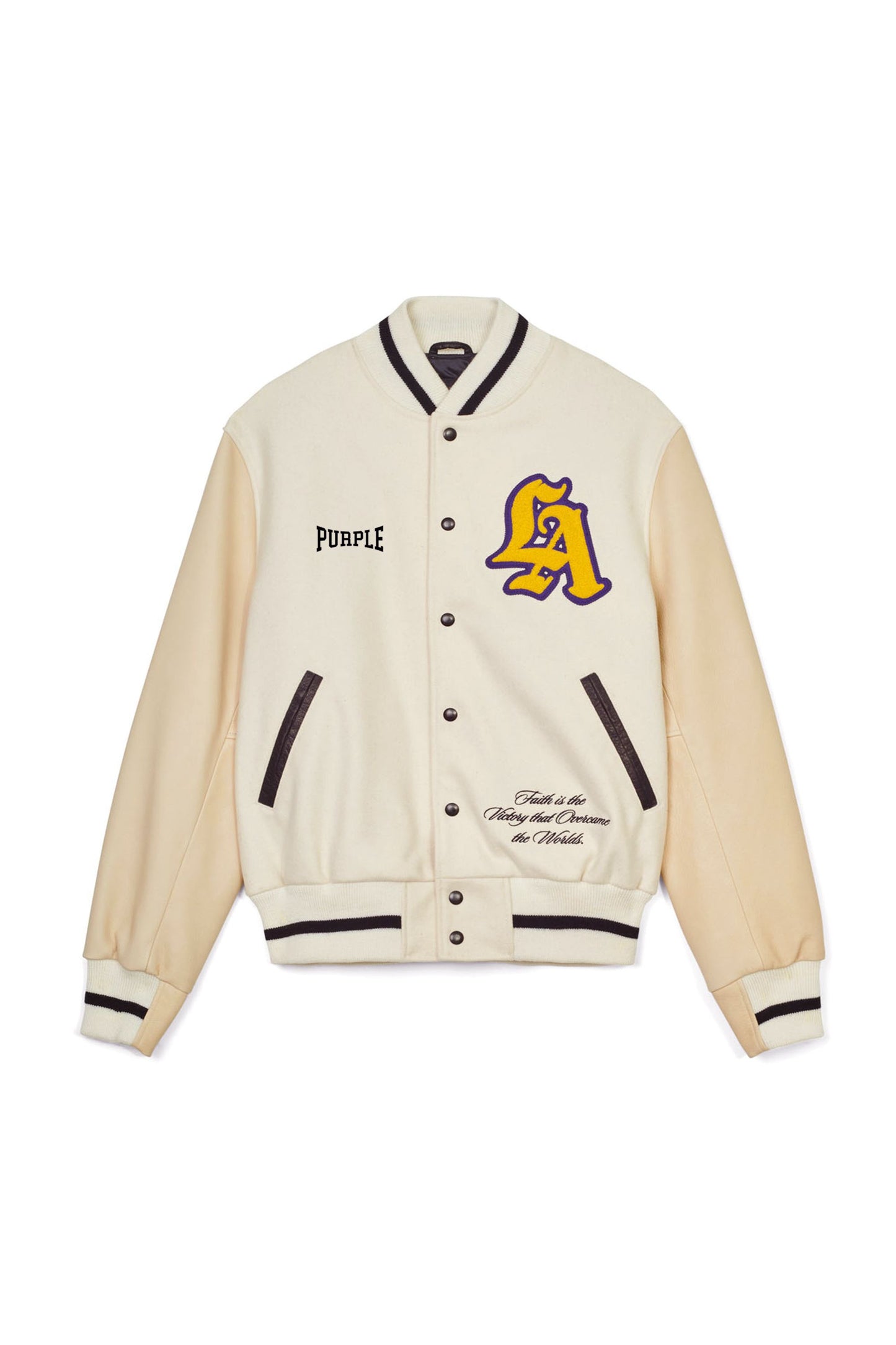 P320 LETTERMAN JACKET - Exclusive Golden Bear White and Gold
