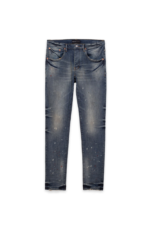 Purple Brand Jeans Mens Slim Fit Low Rise Dark Blue $275 Size 29/32