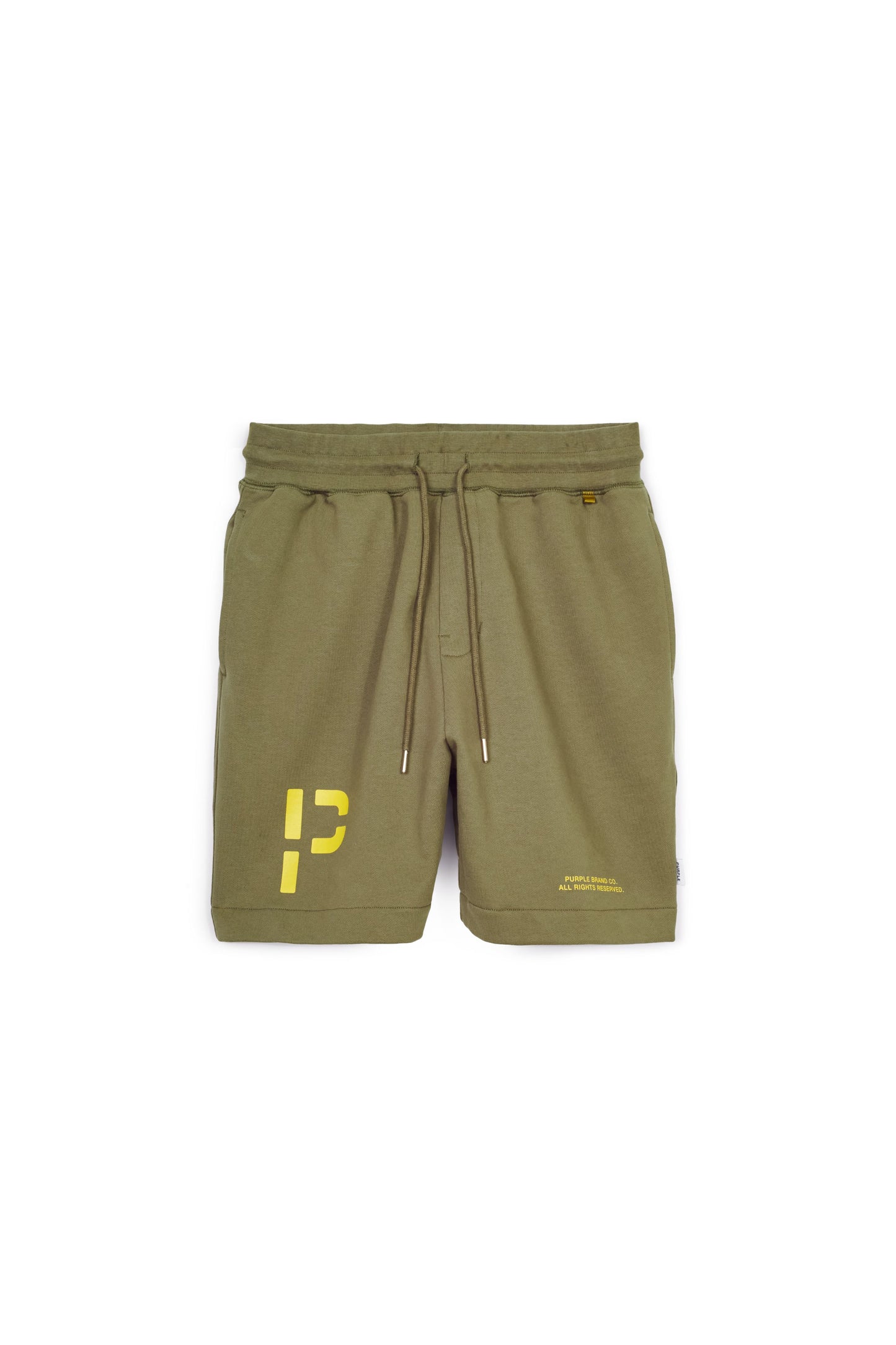 P413 RELAXED FIT SHORT - French Terry Military Monogram Logo