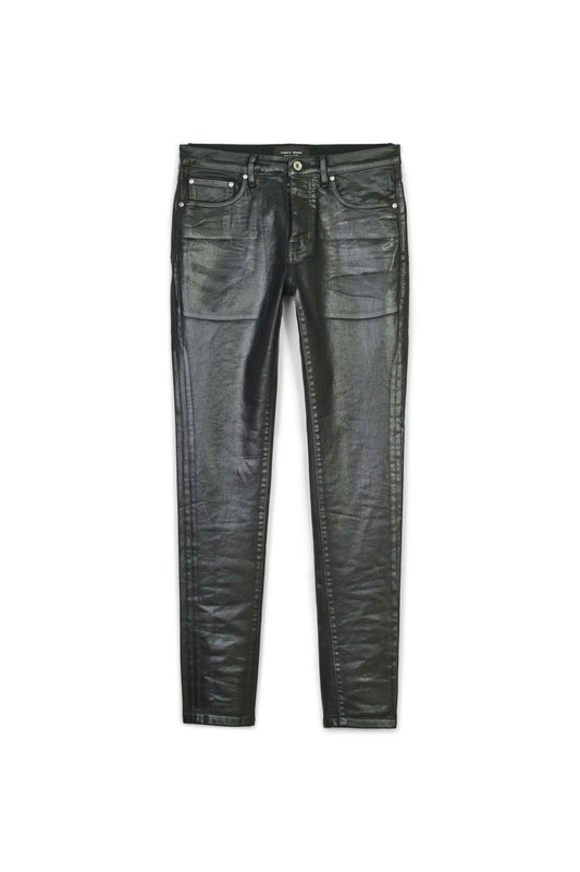 P001 LOW RISE SKINNY JEAN - Leathered Black