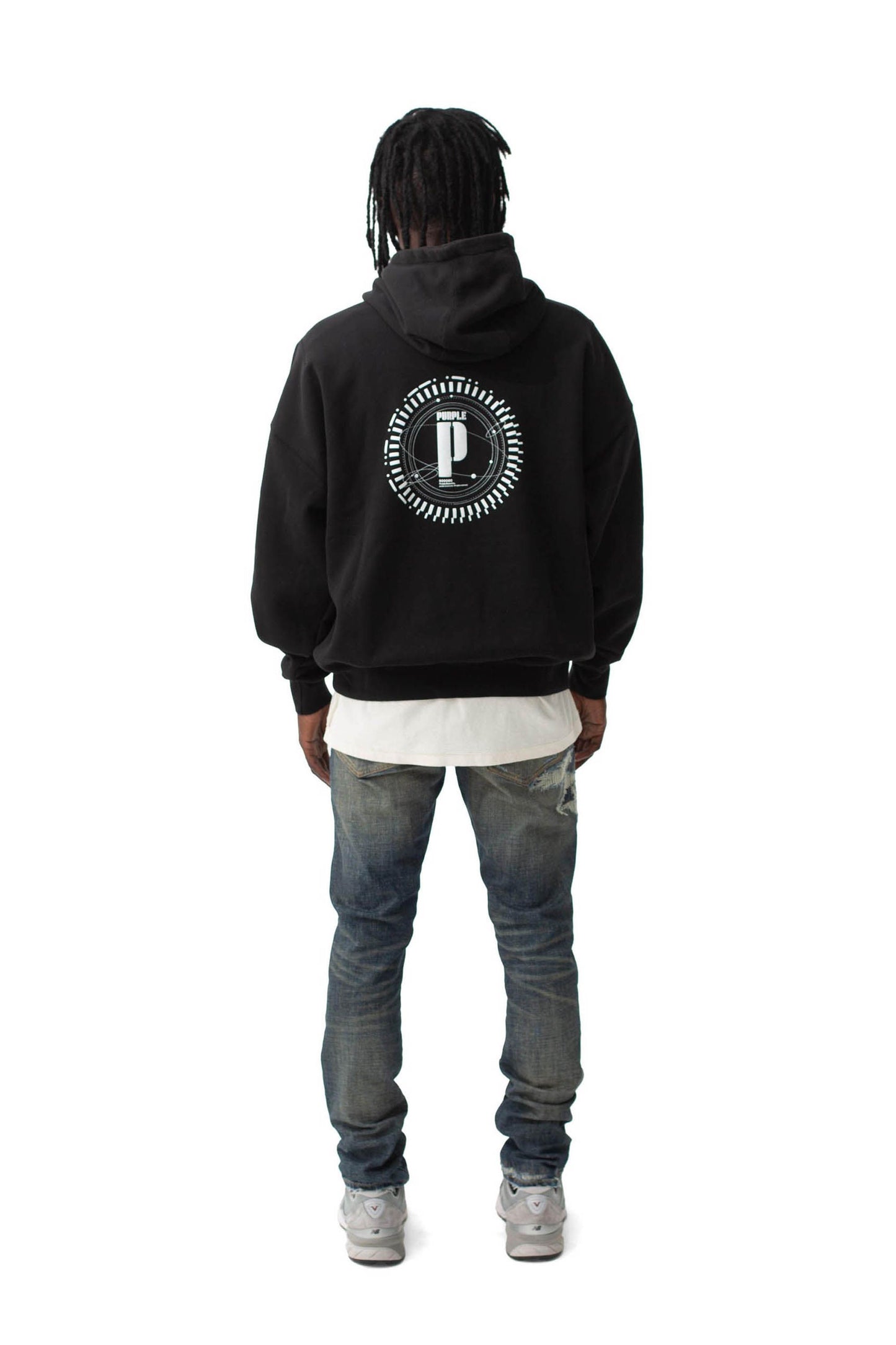 P401 RELAXED FIT HOODIE - Orbit Map Logo