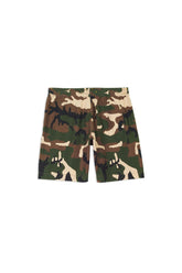 PURPLE BRAND - Men's Short - Style No. P025 - Exclusive Camo Short With Blue Star Print - Model Back Pose