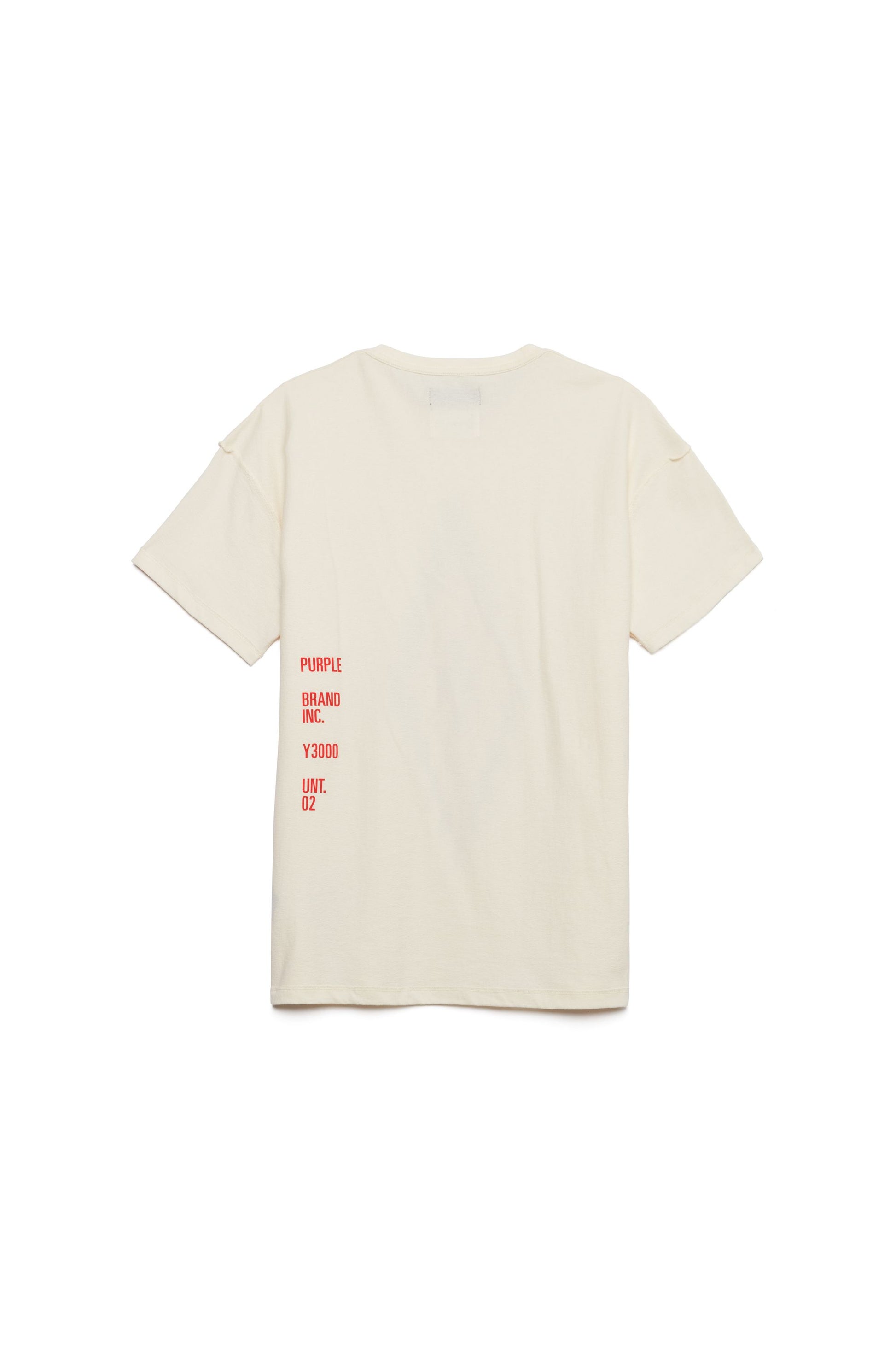 PURPLE BRAND - Men's Relaxed Fit T-Shirt - Style No. P101 - Artifact Ecru - Back