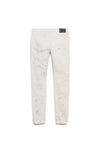 PURPLE BRAND - Men's Denim Jean - Low Rise Skinny - Style No. P001 - Optic White Paint Blowout - Back
