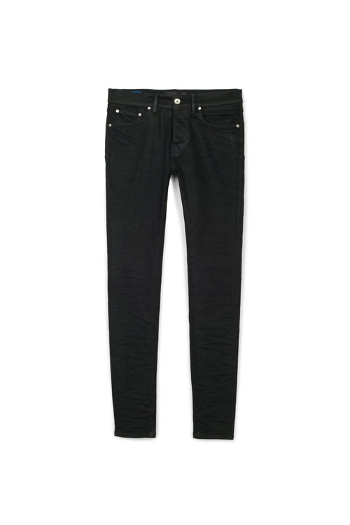 PURPLE BRAND - Men's Denim Jean - Low Rise Skinny - Style No. P001 - Black Midnight Oil - Front
