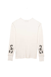 PURPLE BRAND - Long Sleeve Reflective Stitch Crew Shirt - Style No. P202 - Off White Scorpion - Back